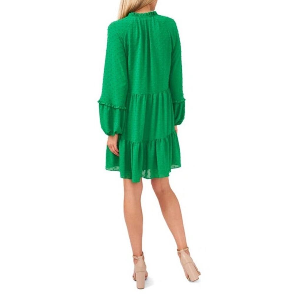 DOT RUFFLE SHIFT DRESS - Picture 2 of 6